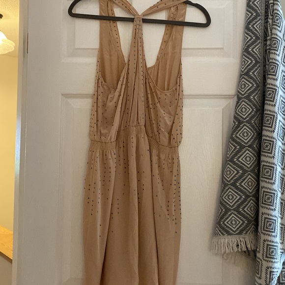 Cute Club Monaco summer dress beige with silver studs - Picture 2 of 2